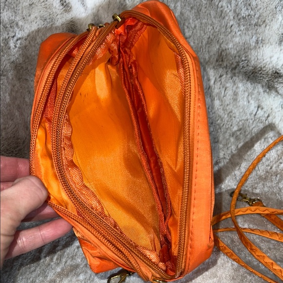 Longchamp Orange Nylon Pouch - Picture 8 of 8